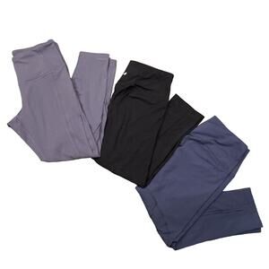 Bundle of 3 Yogalicious Women's High Waist Chroma Cut Out Leggings Size M